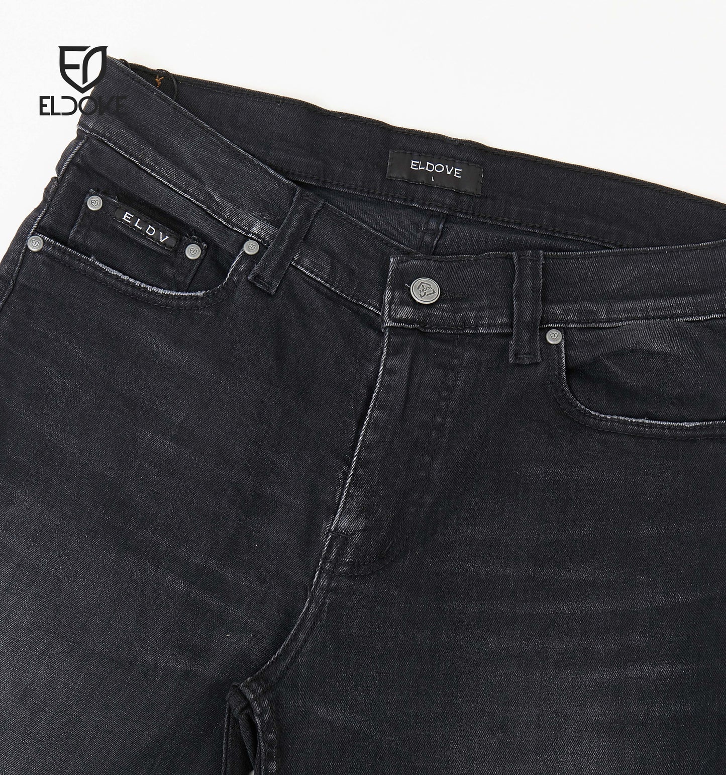 Eldove Short Denim Pants Dark Grey 2064