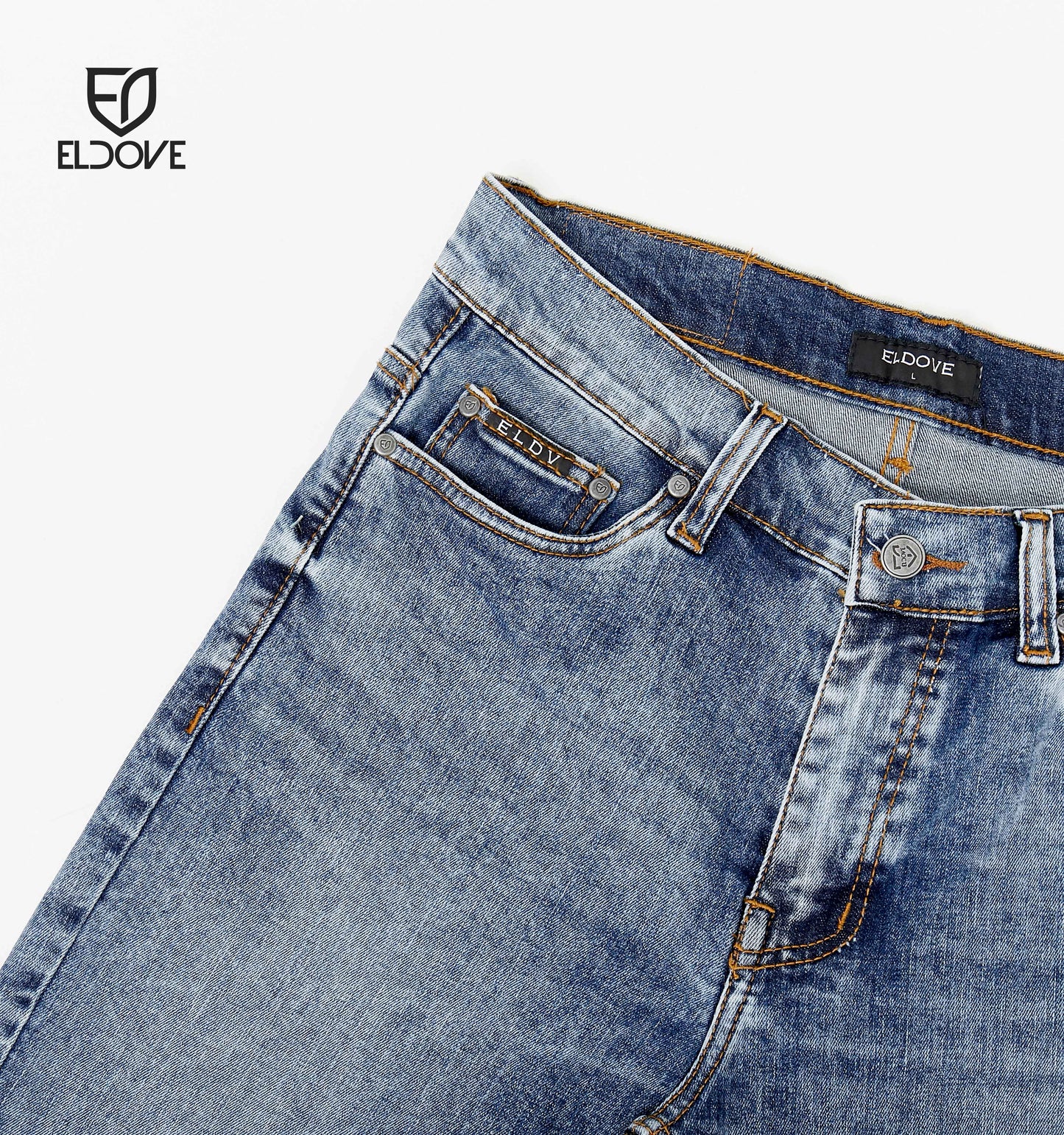 Eldove Short Denim Pants Blue Snow 2066