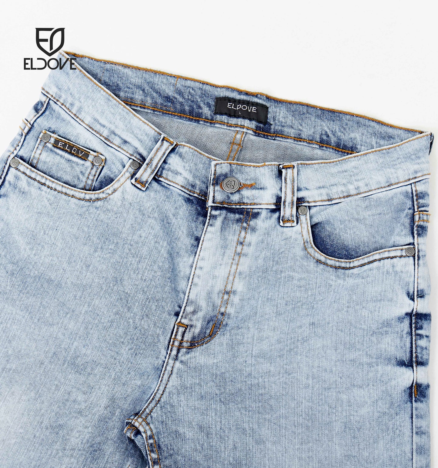 Eldove Short Denim Pants Light Blue Snow 2068