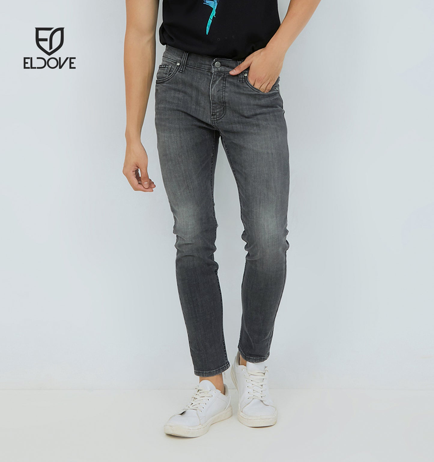Eldove Denim Jeans Stretch Grey 2046