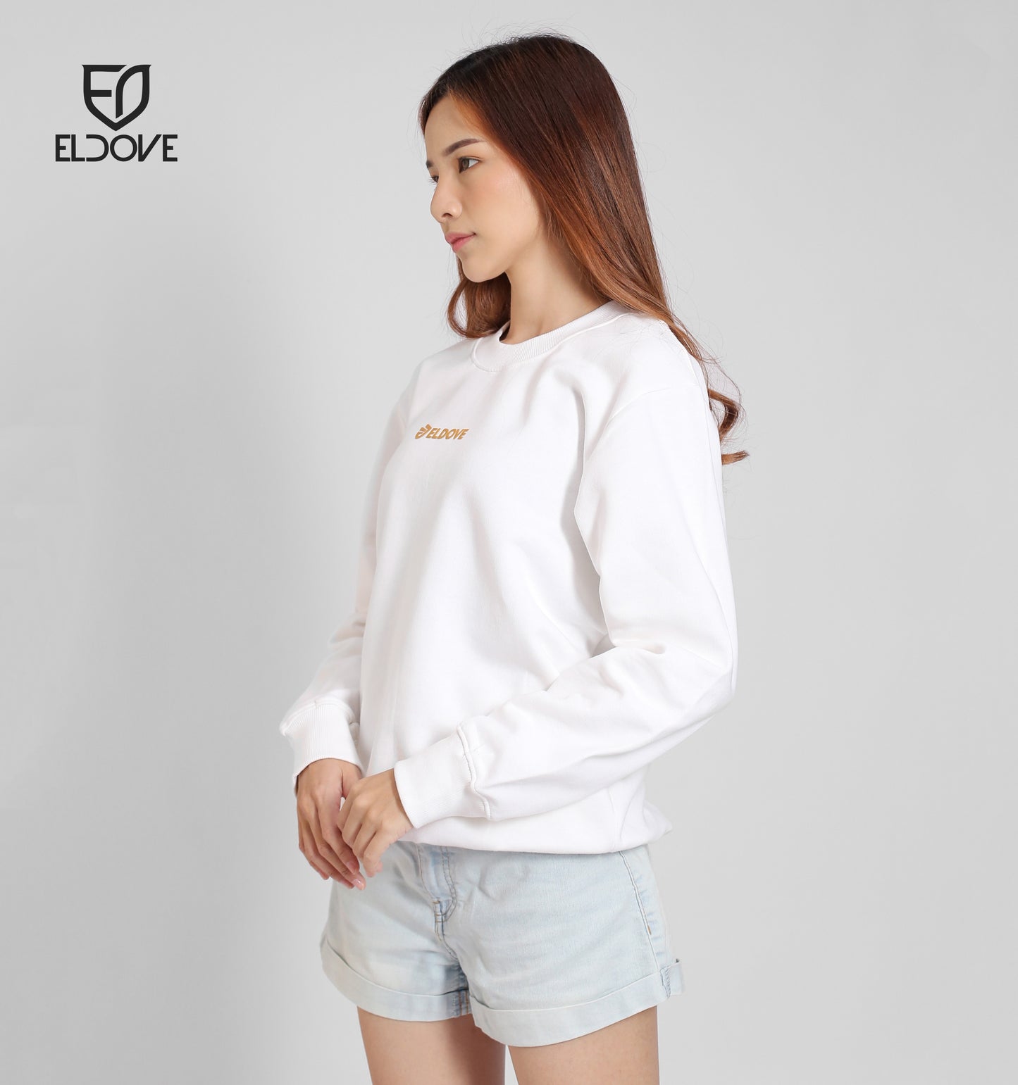 Eldove Sweatshirt Fanta White 5104