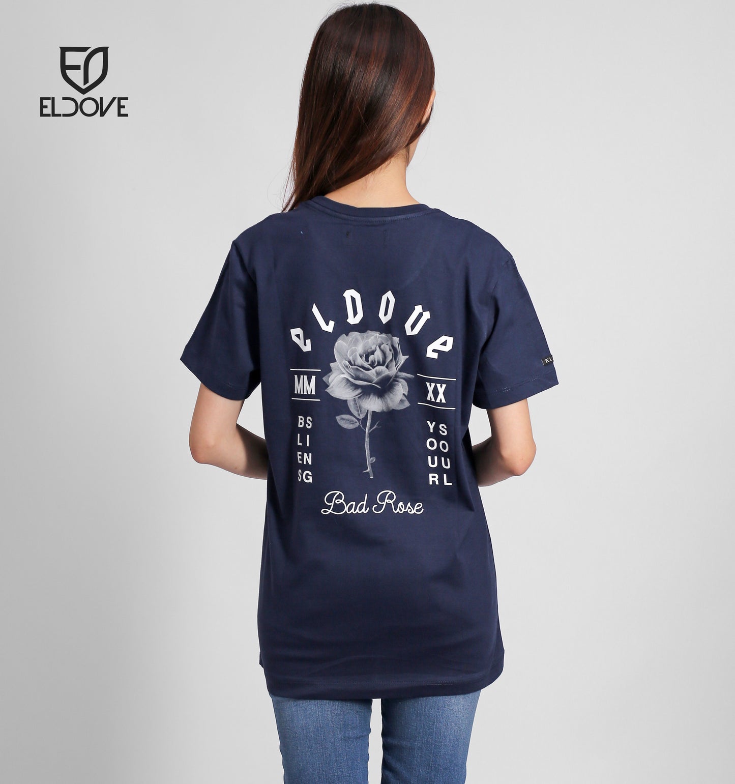 Eldove T-Shirt Badrose Navy 7233