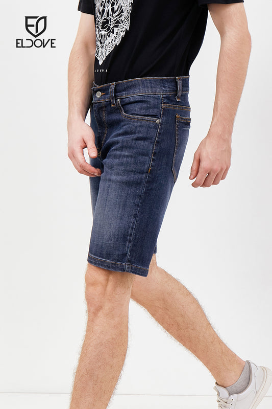 Eldove Short Denim Pants Dark Blue 2065