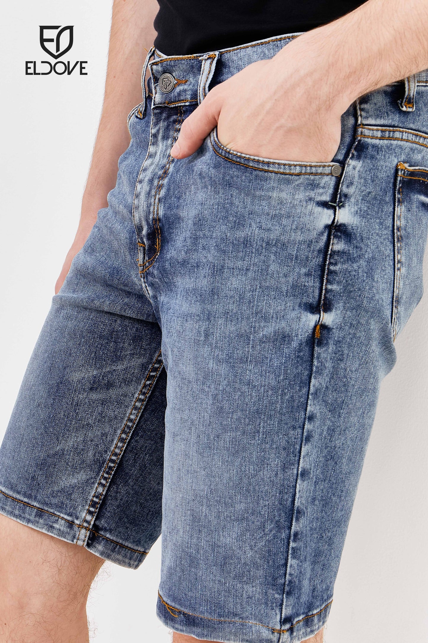 Eldove Short Denim Pants Blue Snow 2066