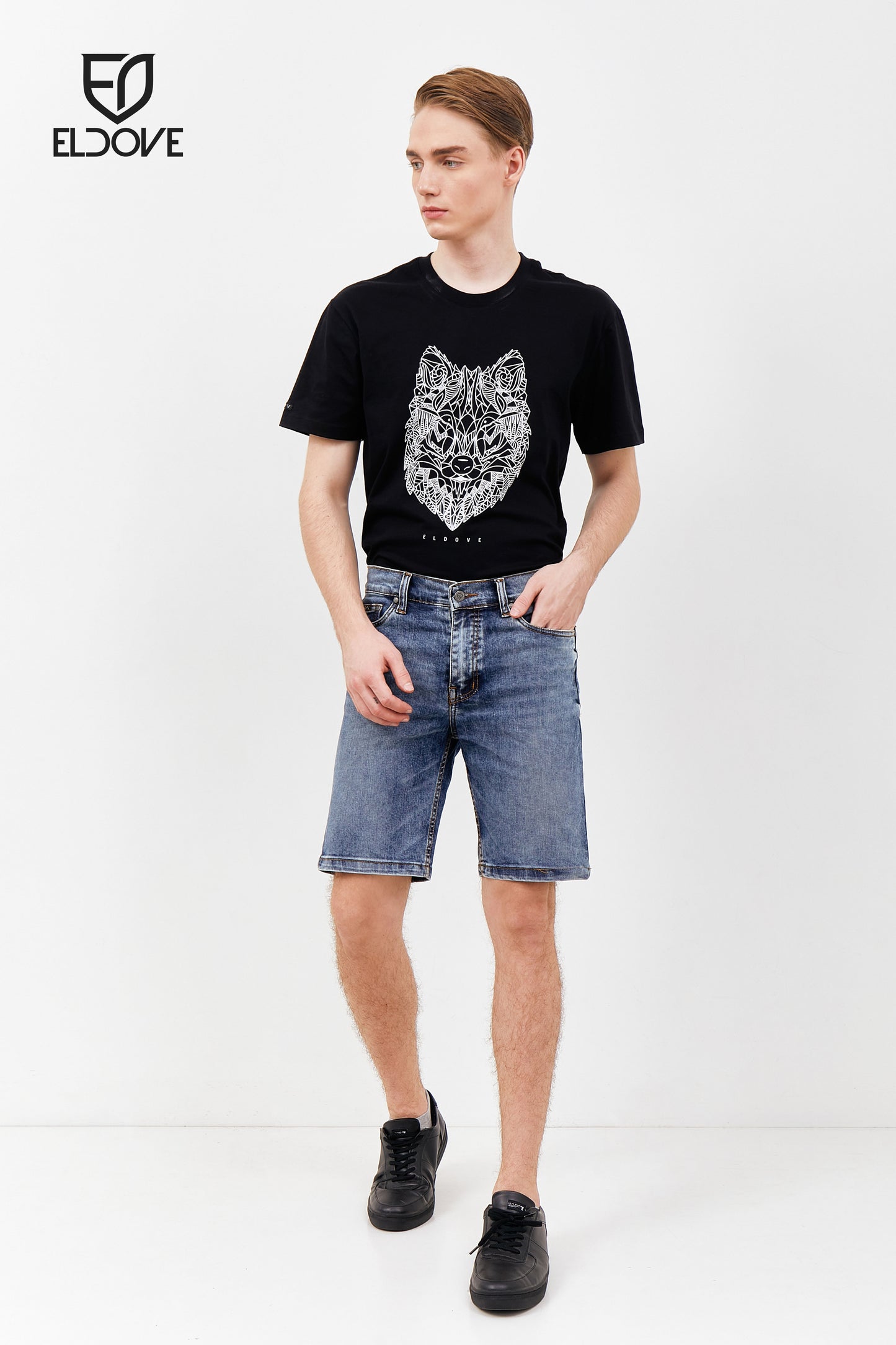 Eldove Short Denim Pants Blue Snow 2066