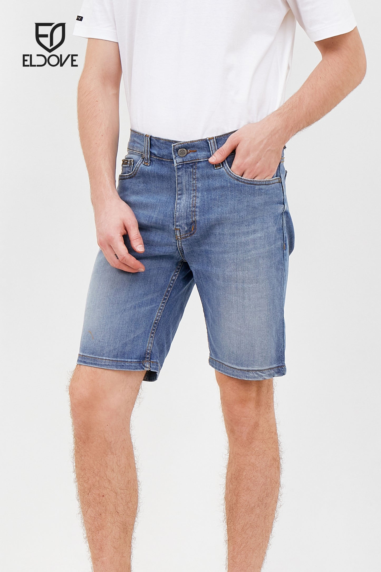 Eldove Short Denim Pants Medium Blue 2067