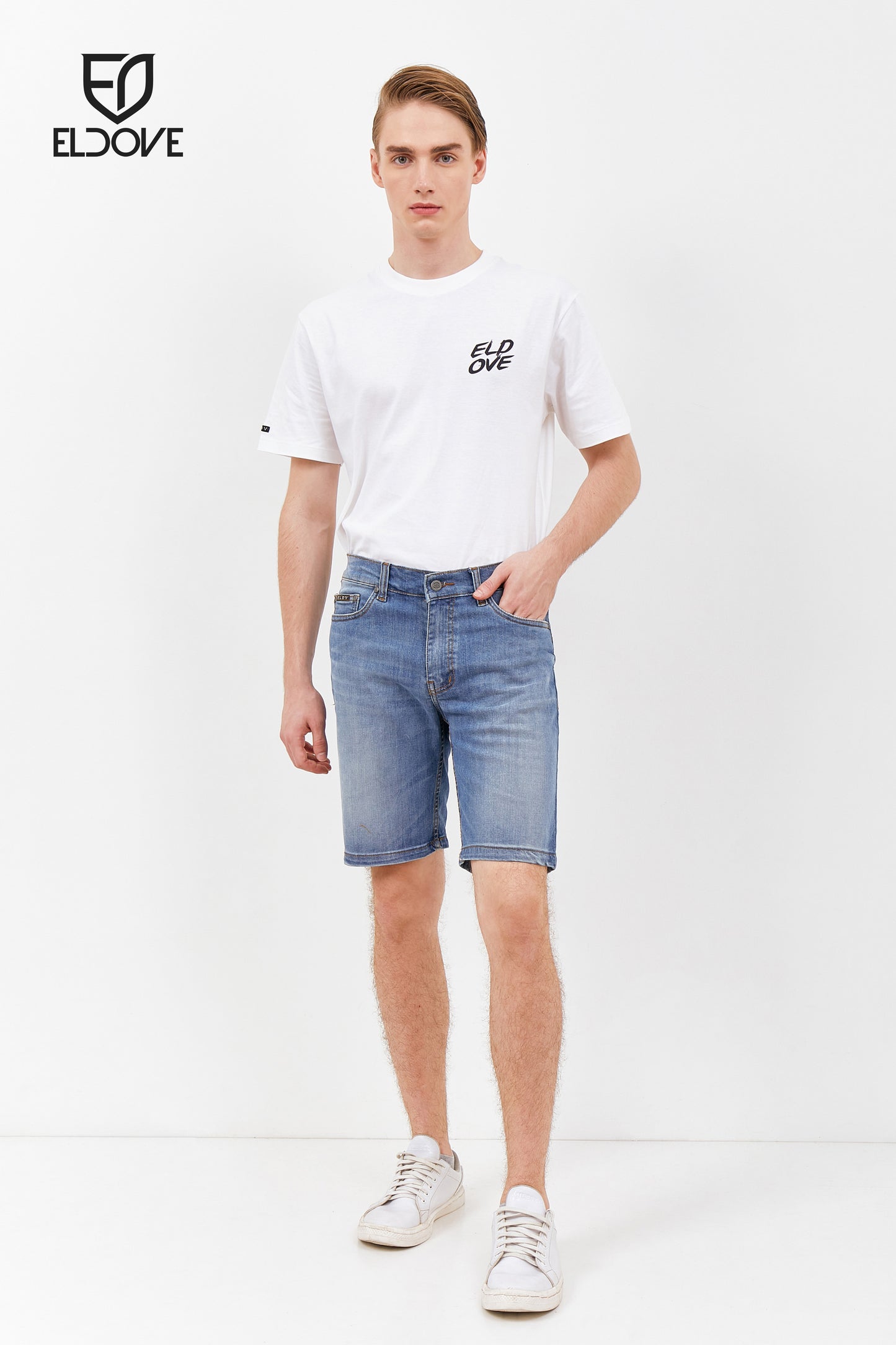 Eldove Short Denim Pants Medium Blue 2067