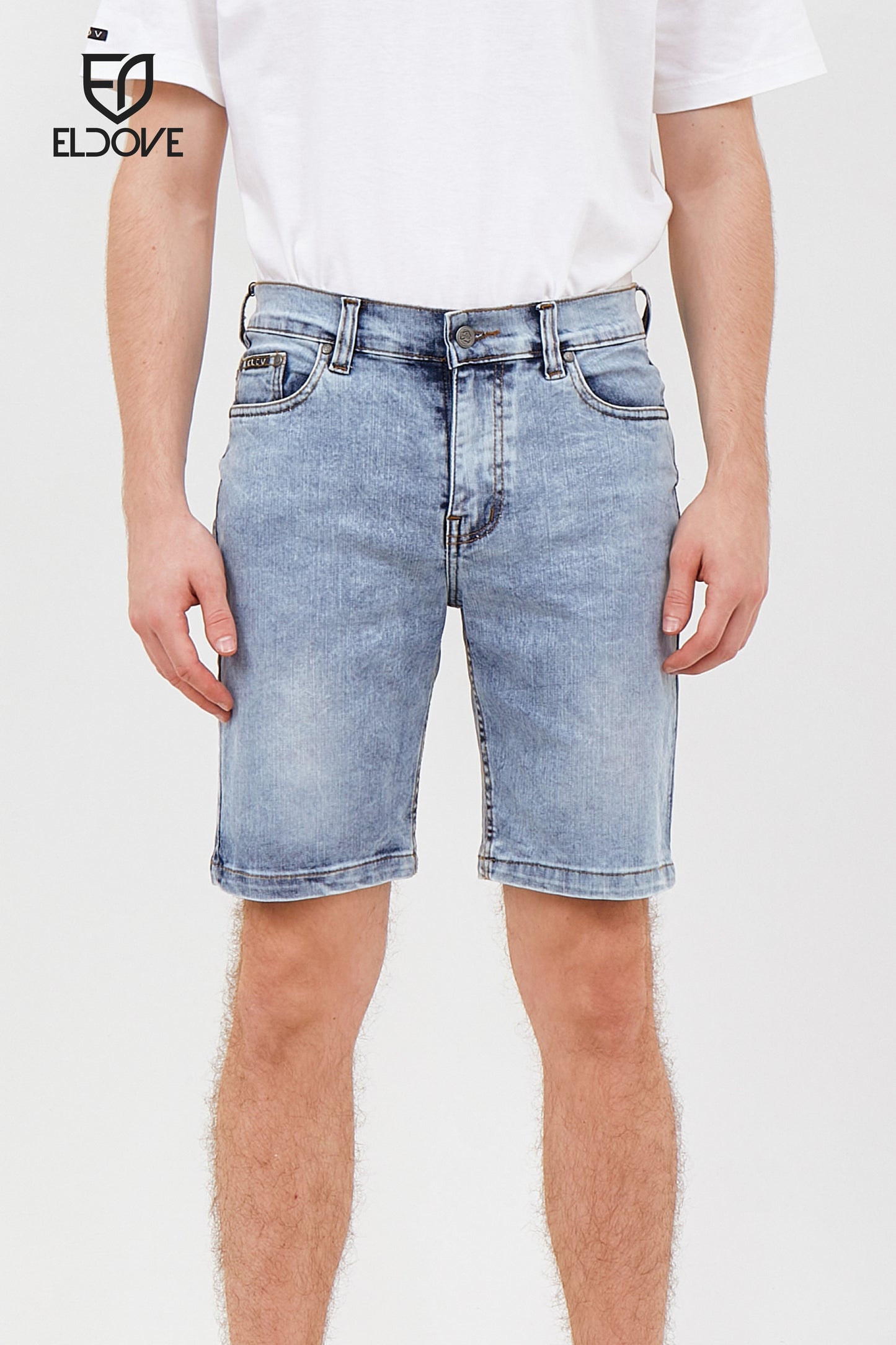 Eldove Short Denim Pants Light Blue Snow 2068