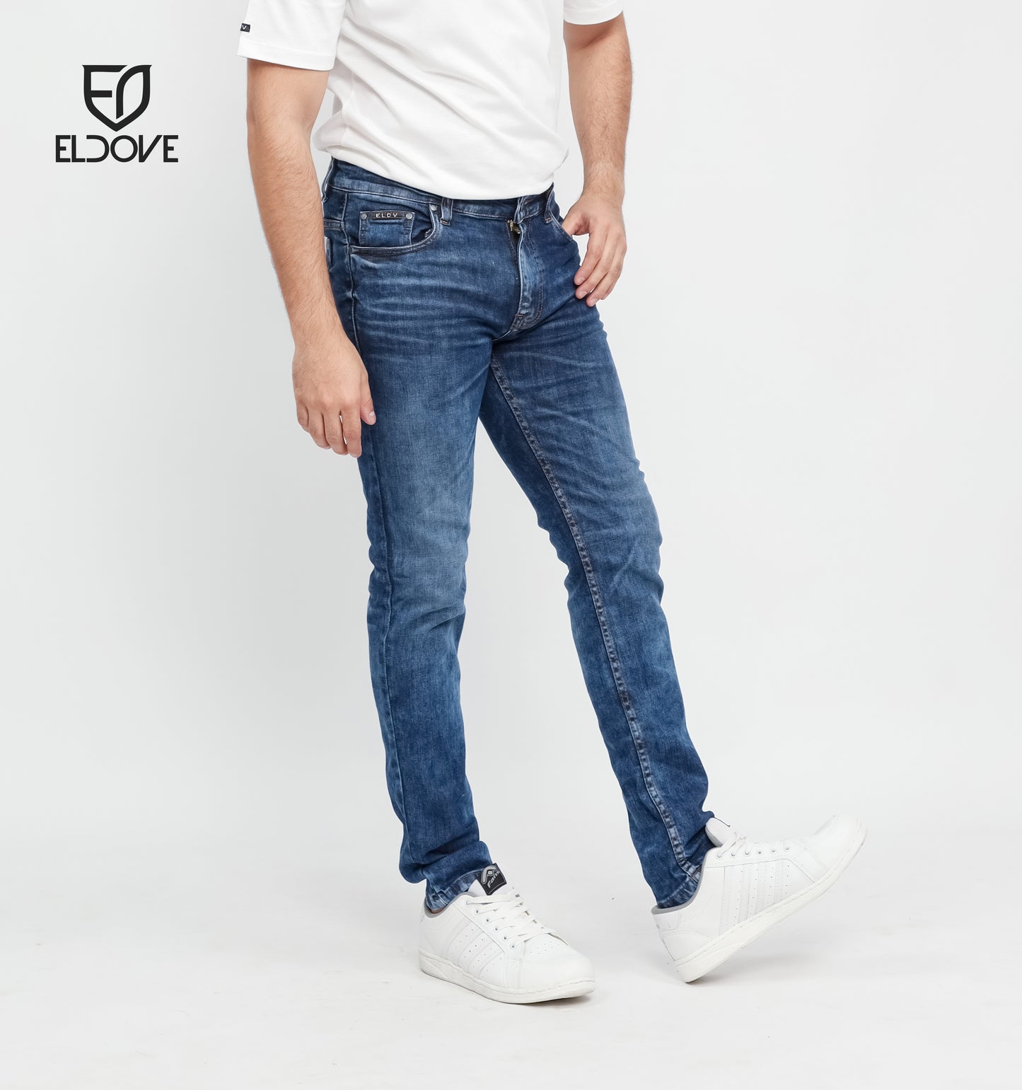 Eldove Denim Jeans Stretch Dark Blue Sky 2074