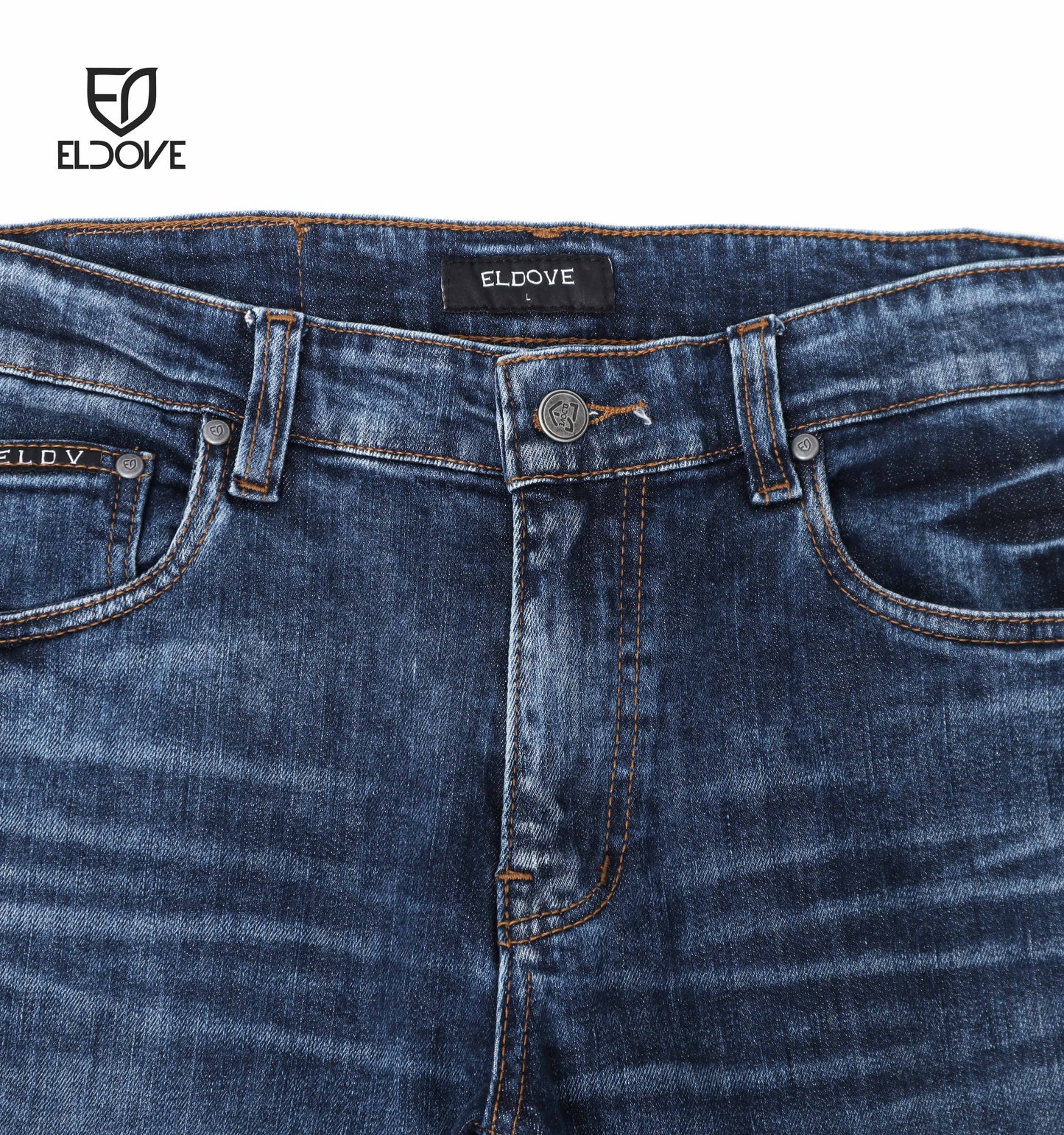 Eldove Denim Jeans Stretch Dark Blue Sky 2074