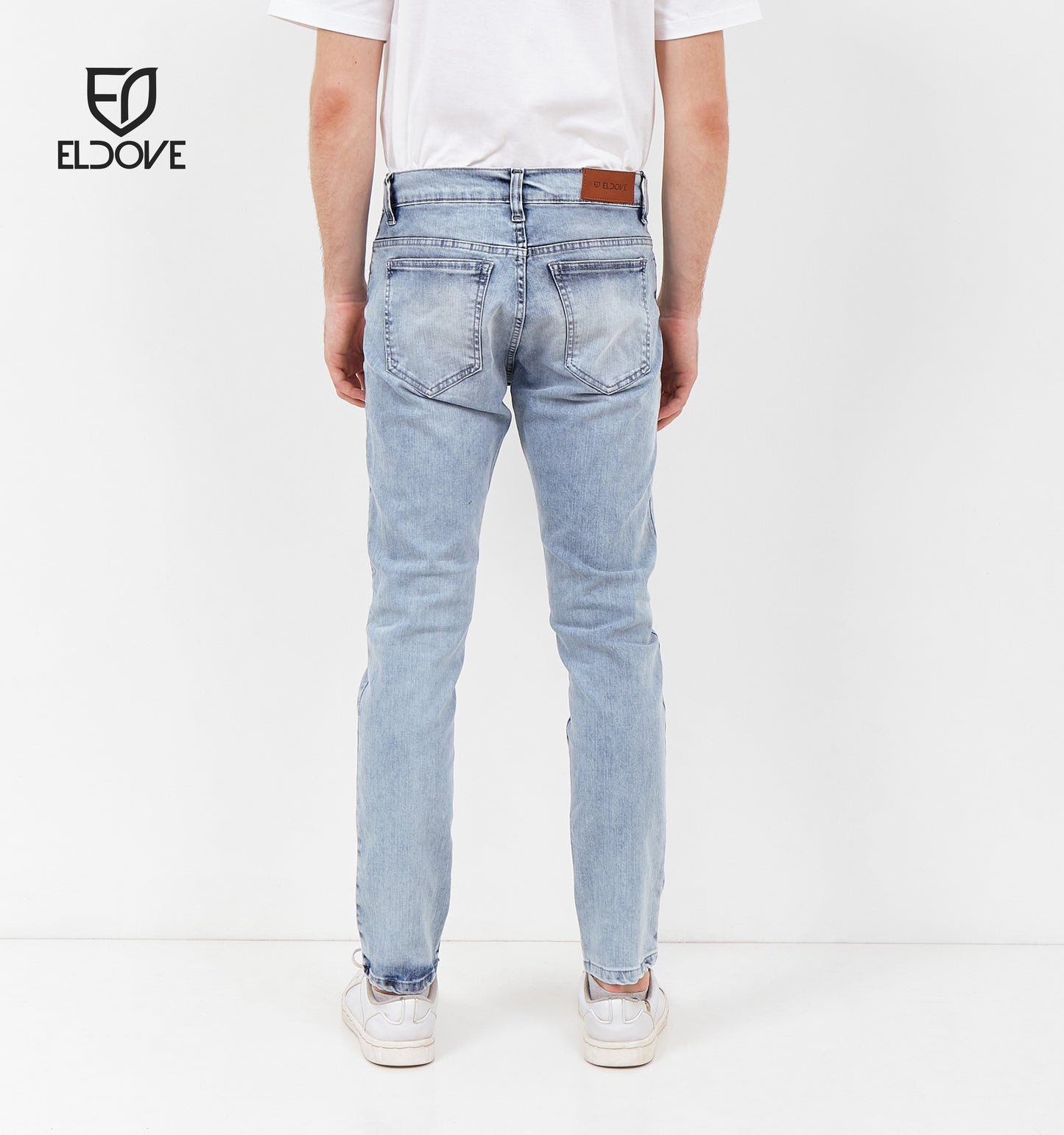 Eldove Denim Jeans Stretch Light Blue Snow 2056