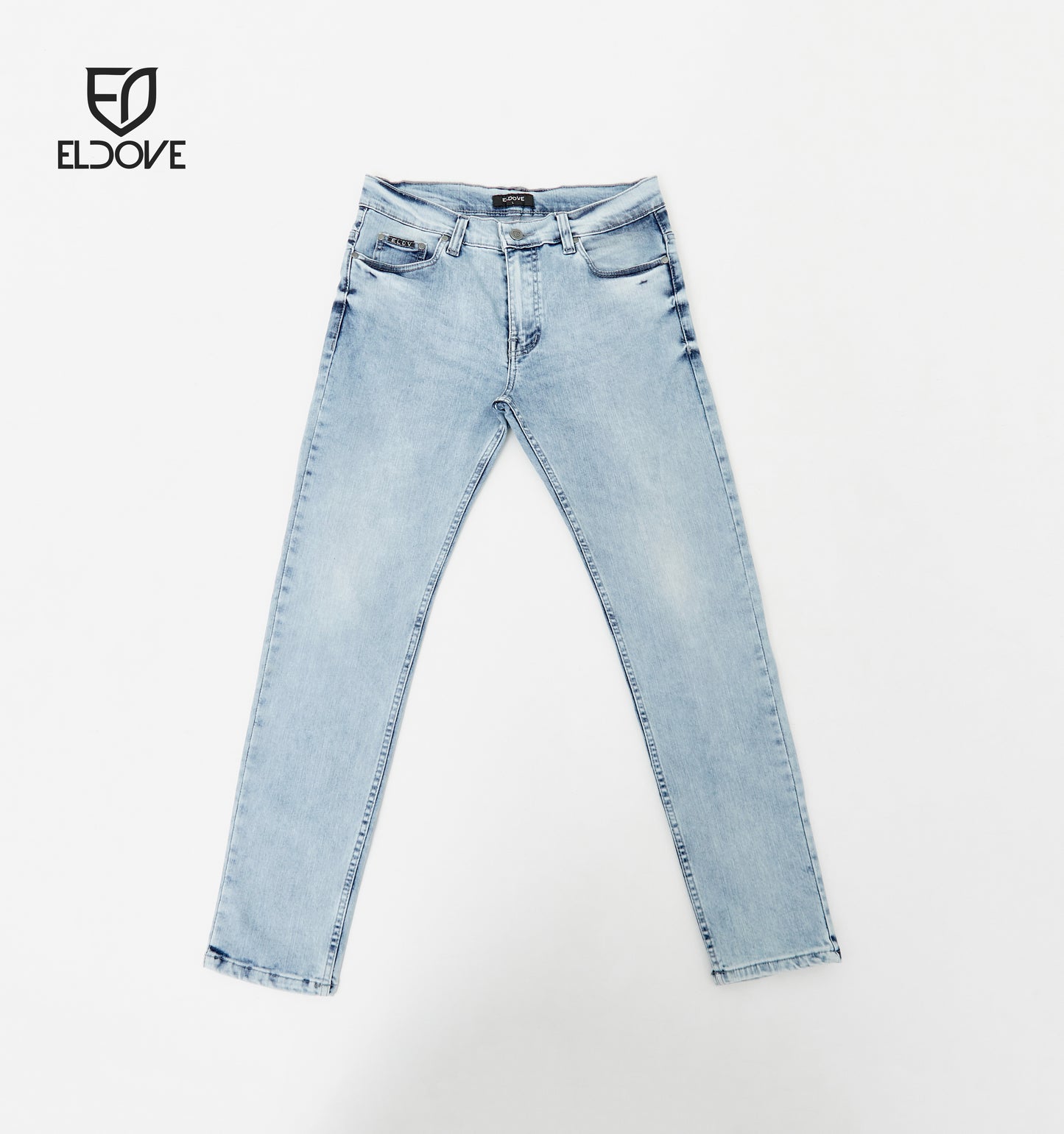 Eldove Denim Jeans Stretch Light Blue Snow 2056