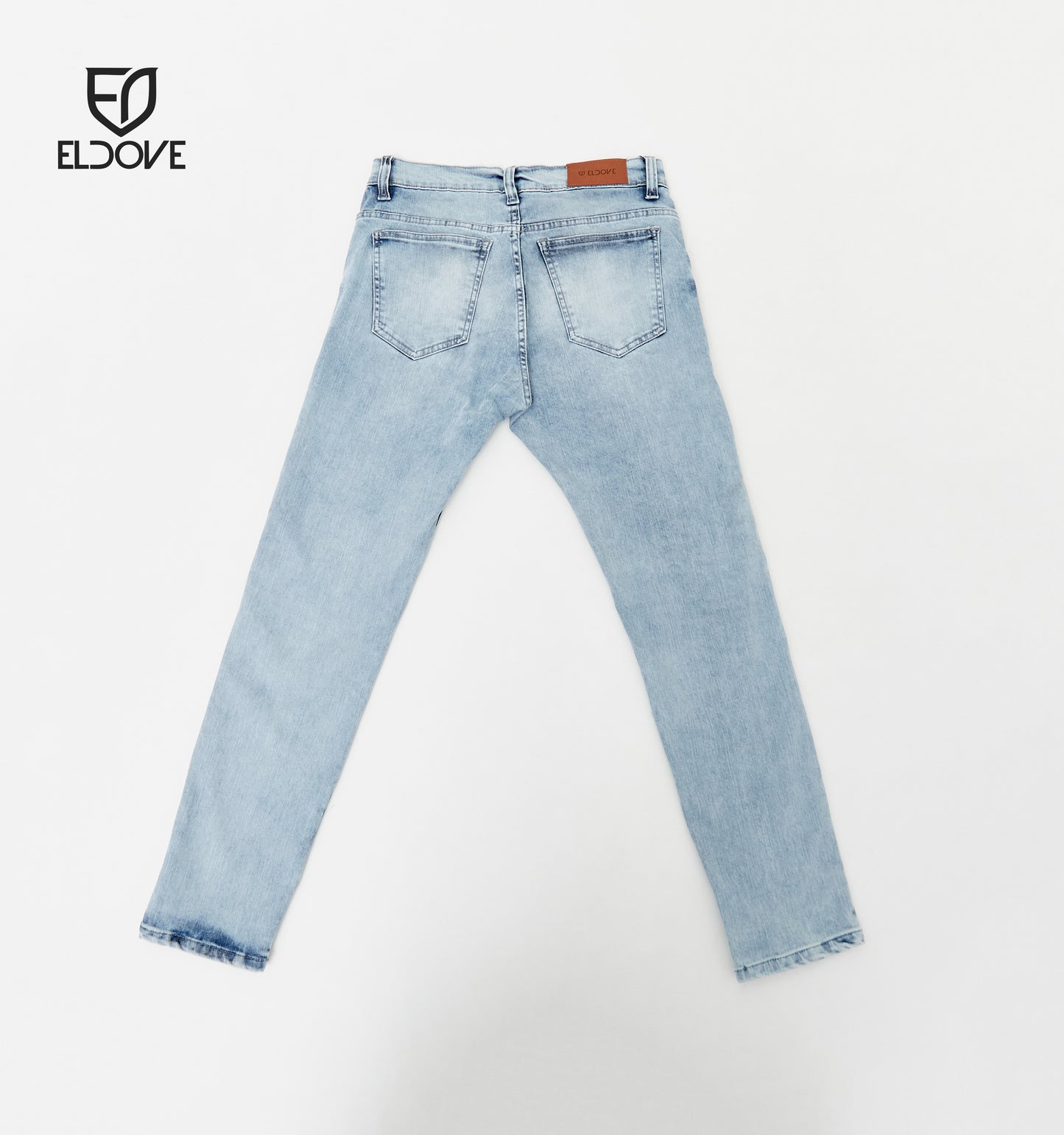 Eldove Denim Jeans Stretch Light Blue Snow 2056