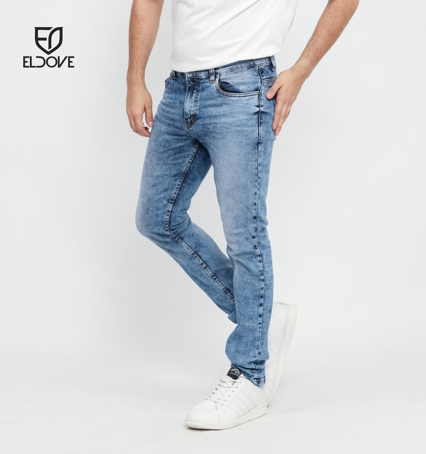 Eldove Denim Jeans Stretch Light Blue Sky 2072