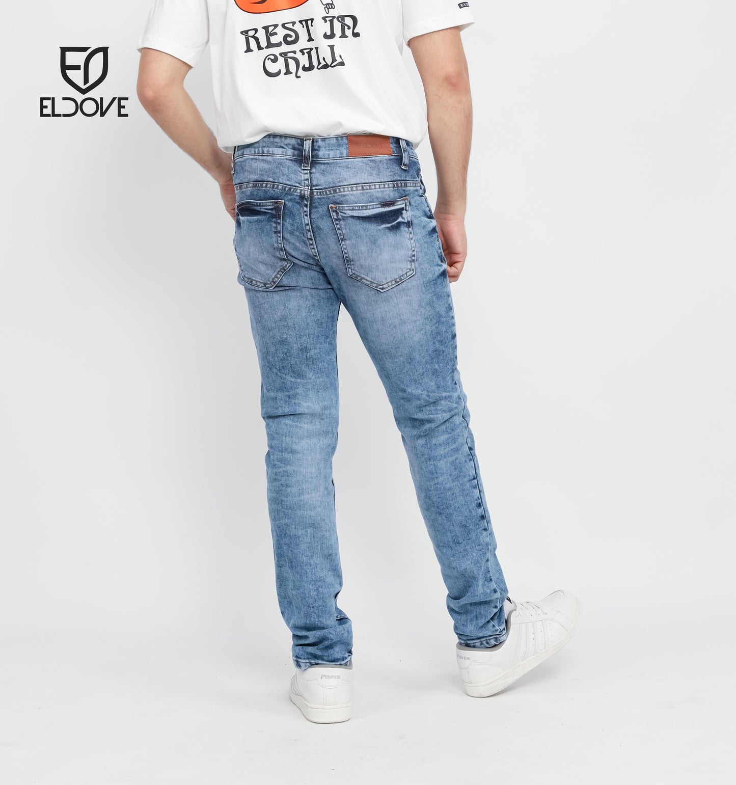 Eldove Denim Jeans Stretch Light Blue Sky 2072