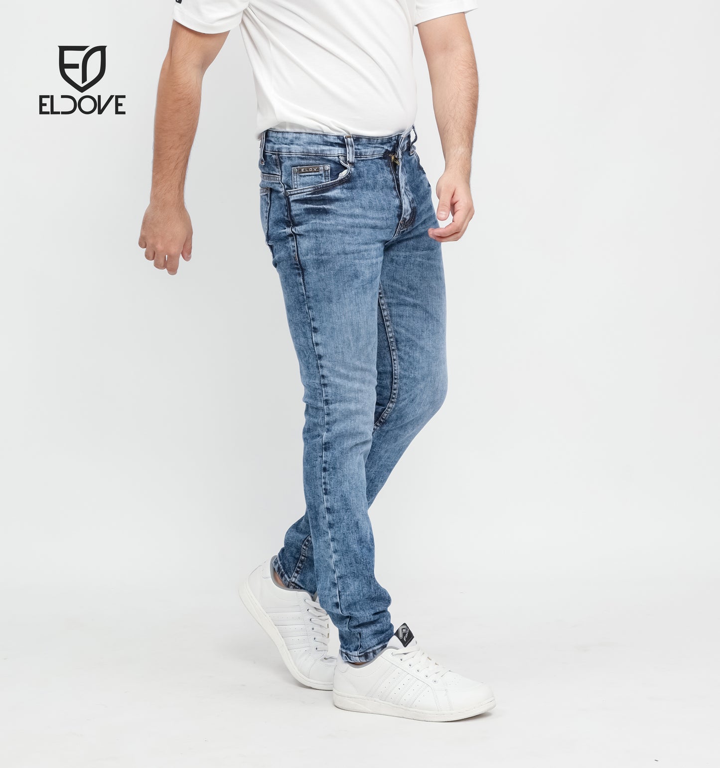 Eldove Denim Jeans Stretch Medium Blue Sky 2073