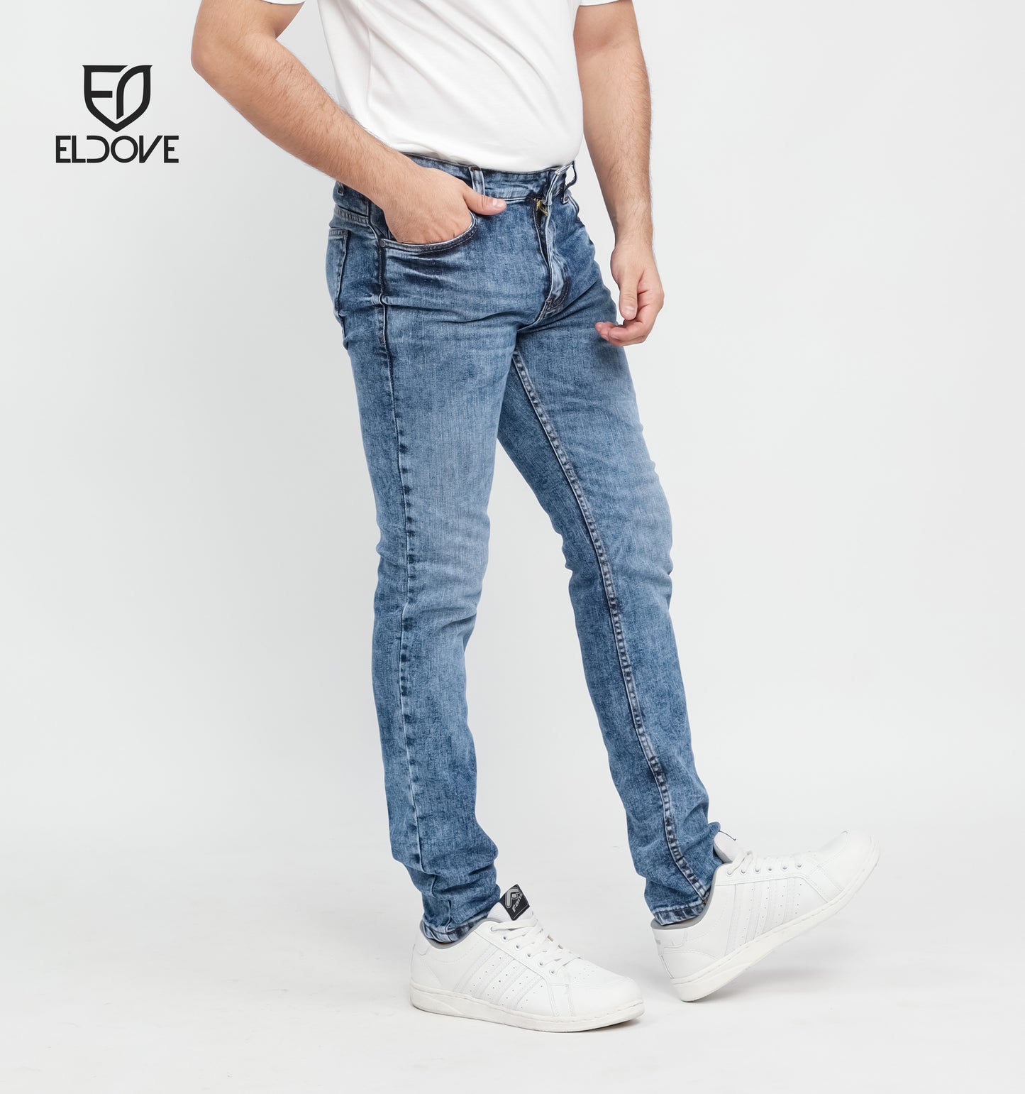 Eldove Denim Jeans Stretch Medium Blue Sky 2073