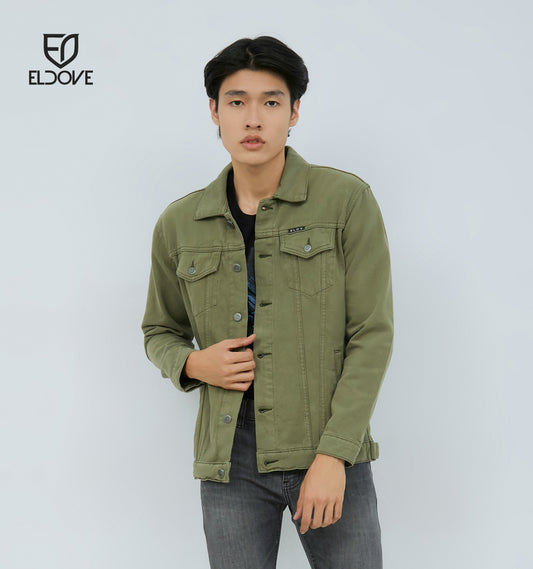 Eldove Denim Jacket Olive 5108