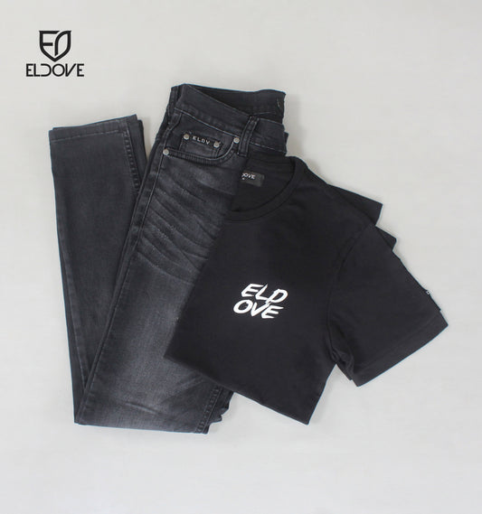 Eldove Paket Celana Jeans + Kaos 8502