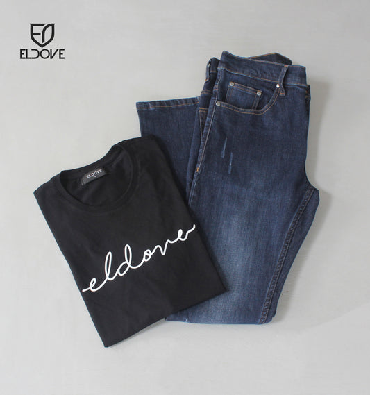 Eldove Paket Celana Jeans + Kaos 8503