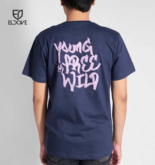 Eldove T-Shirt Young Free Wild Navy 7232