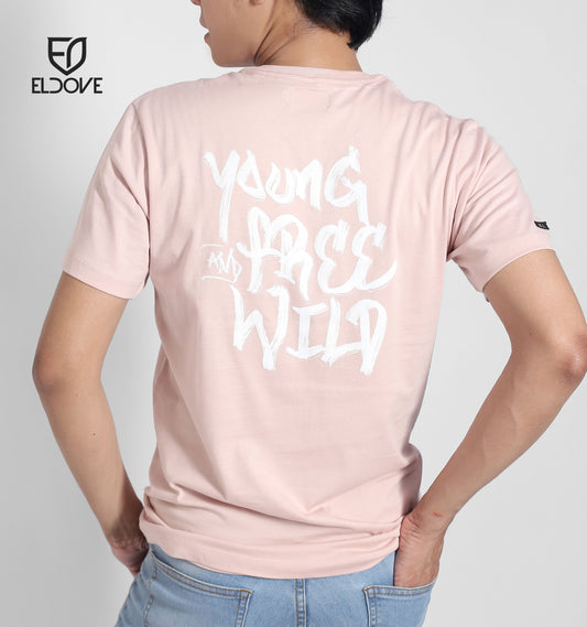 Eldove T-Shirt Young Free Wild Dusty Pink 7243