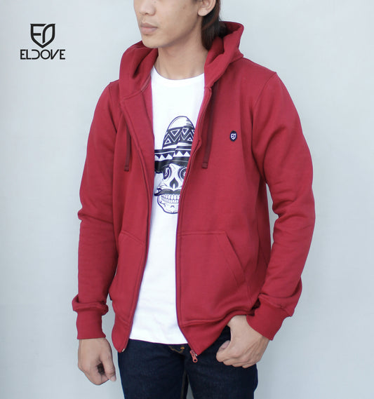 Eldove Hoodie Zipper Red 5012