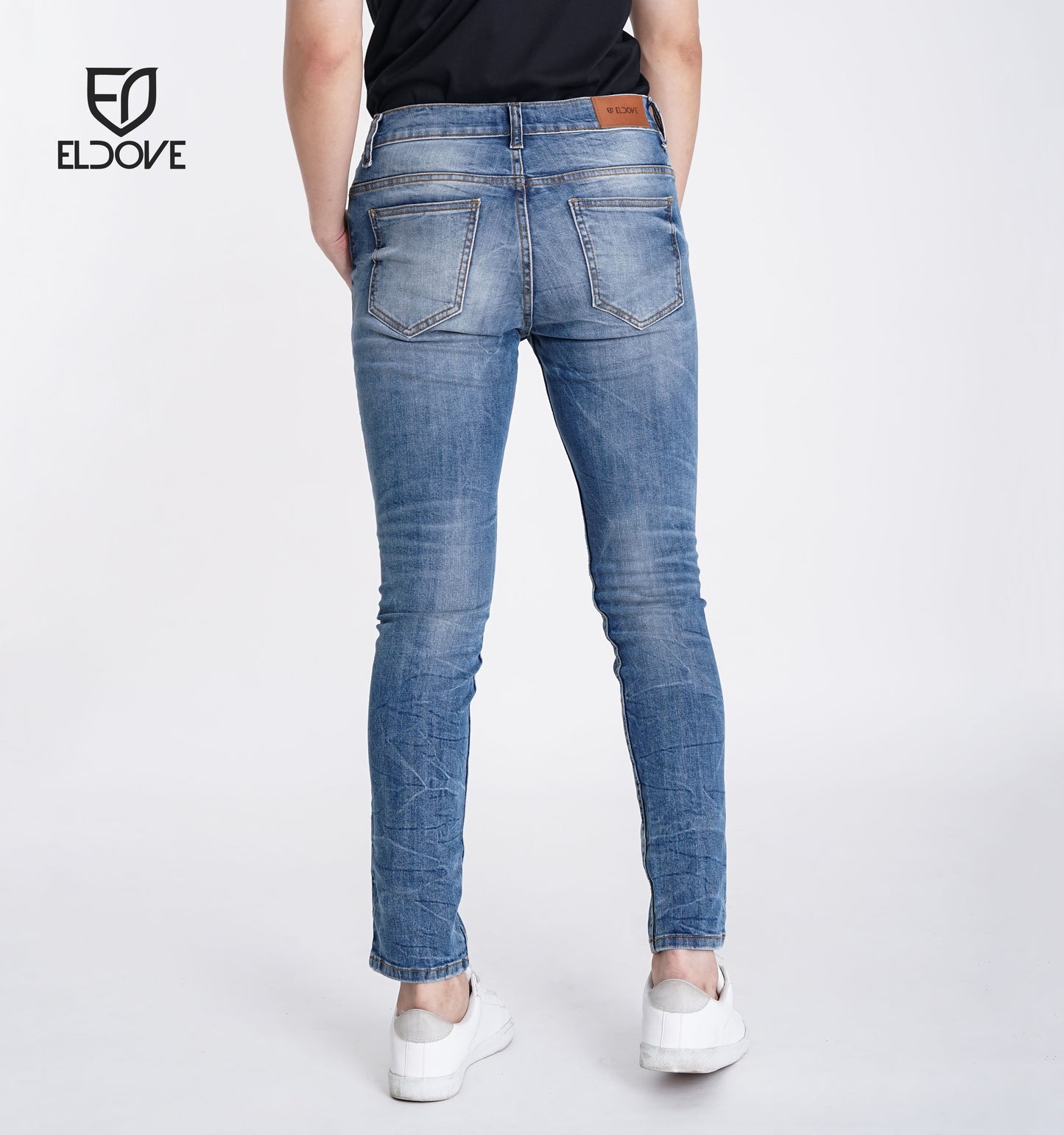 Eldove Denim Jeans Stretch Medium Blue 2039