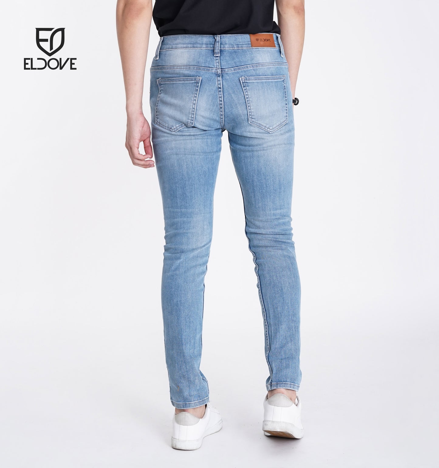 Eldove Denim Jeans Stretch Light Blue Destroy 2040