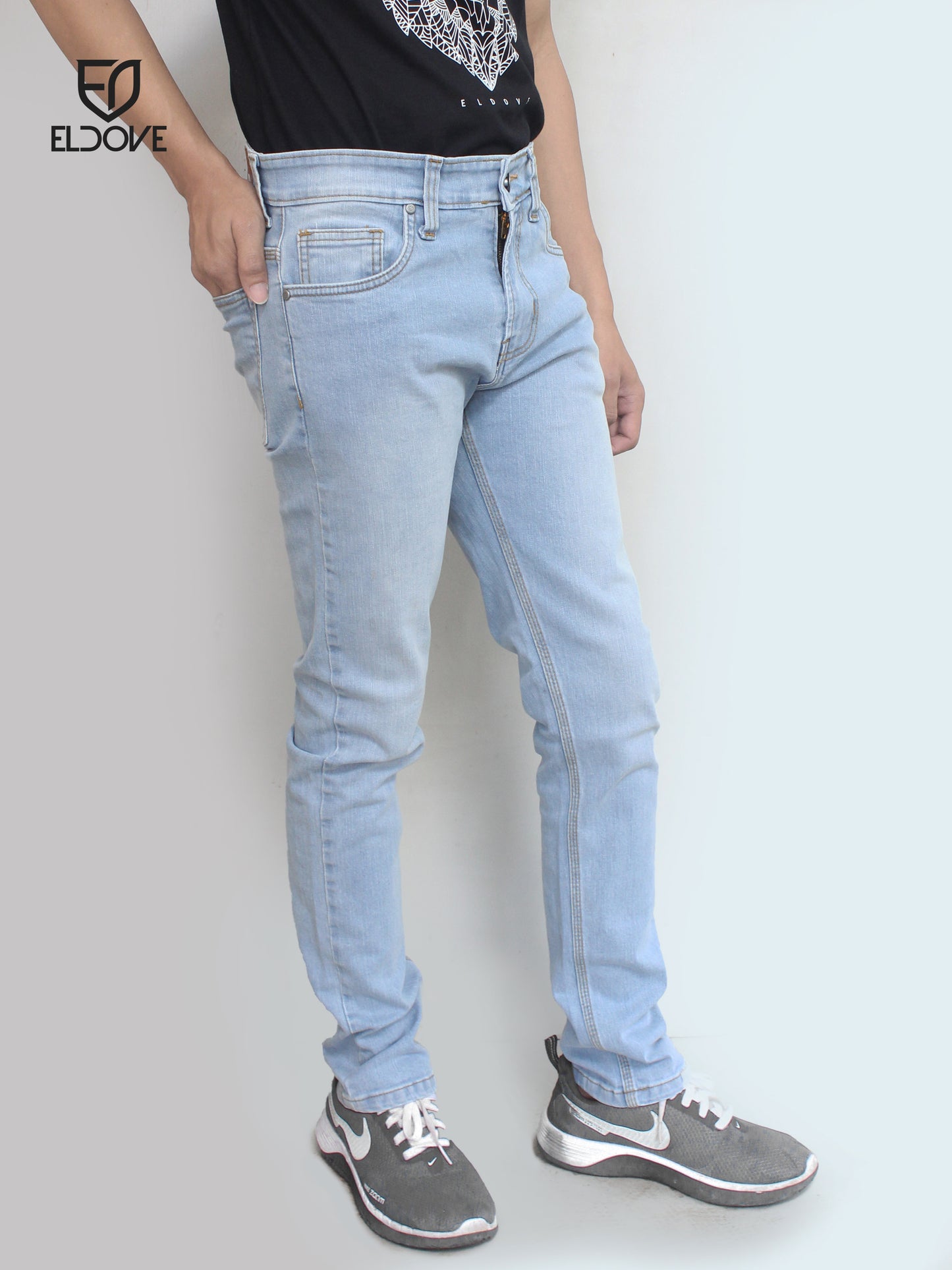 Eldove Denim Jeans Stretch Light Blue 2027