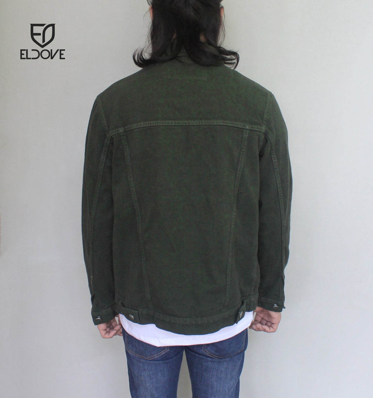 Eldove Denim Jacket Green 5083