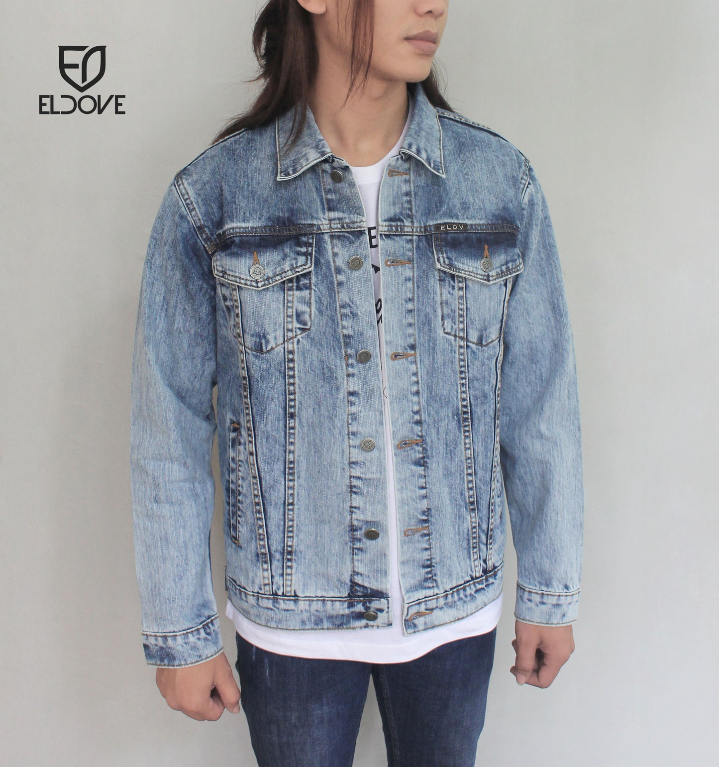 Eldove Denim Jacket Light Blue 5080C