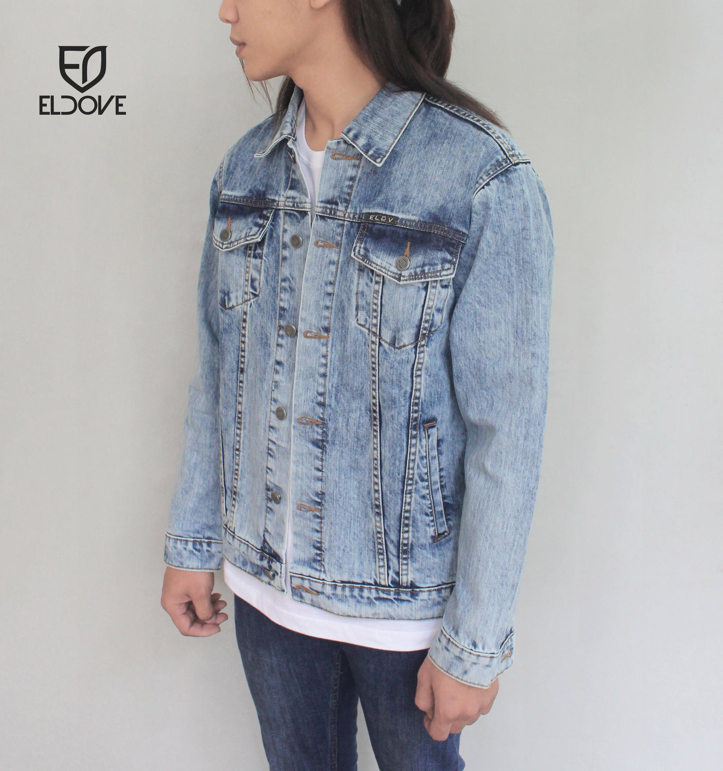 Eldove Denim Jacket Light Blue 5080C