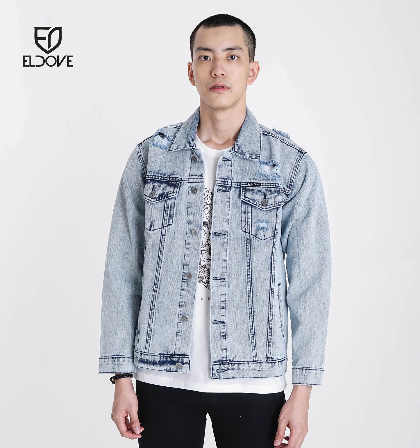 Eldove Denim Jacket Light Blue 5029