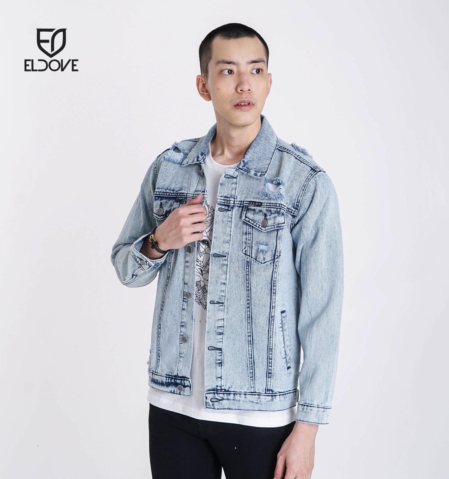 Eldove Denim Jacket Light Blue 5029