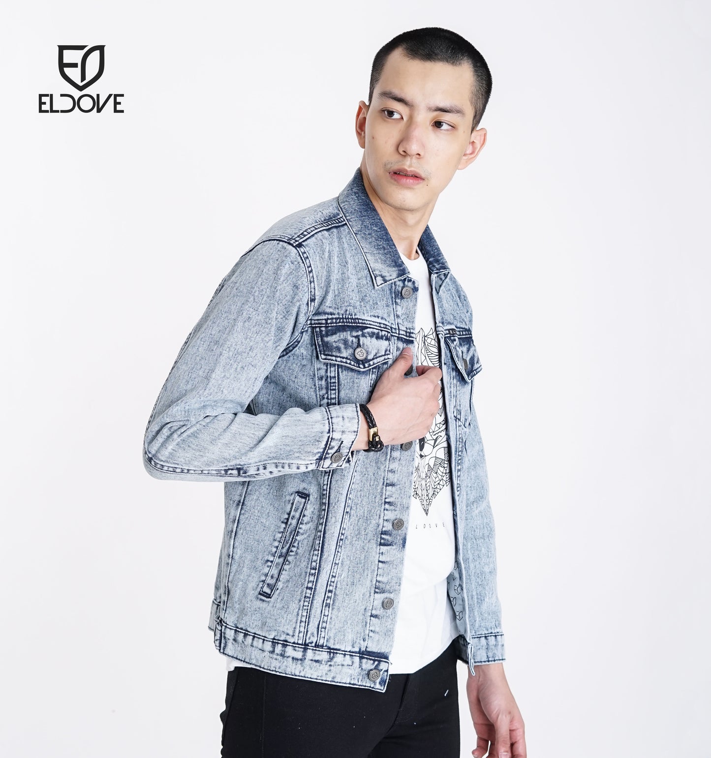 Eldove Denim Jacket Light Blue 5042