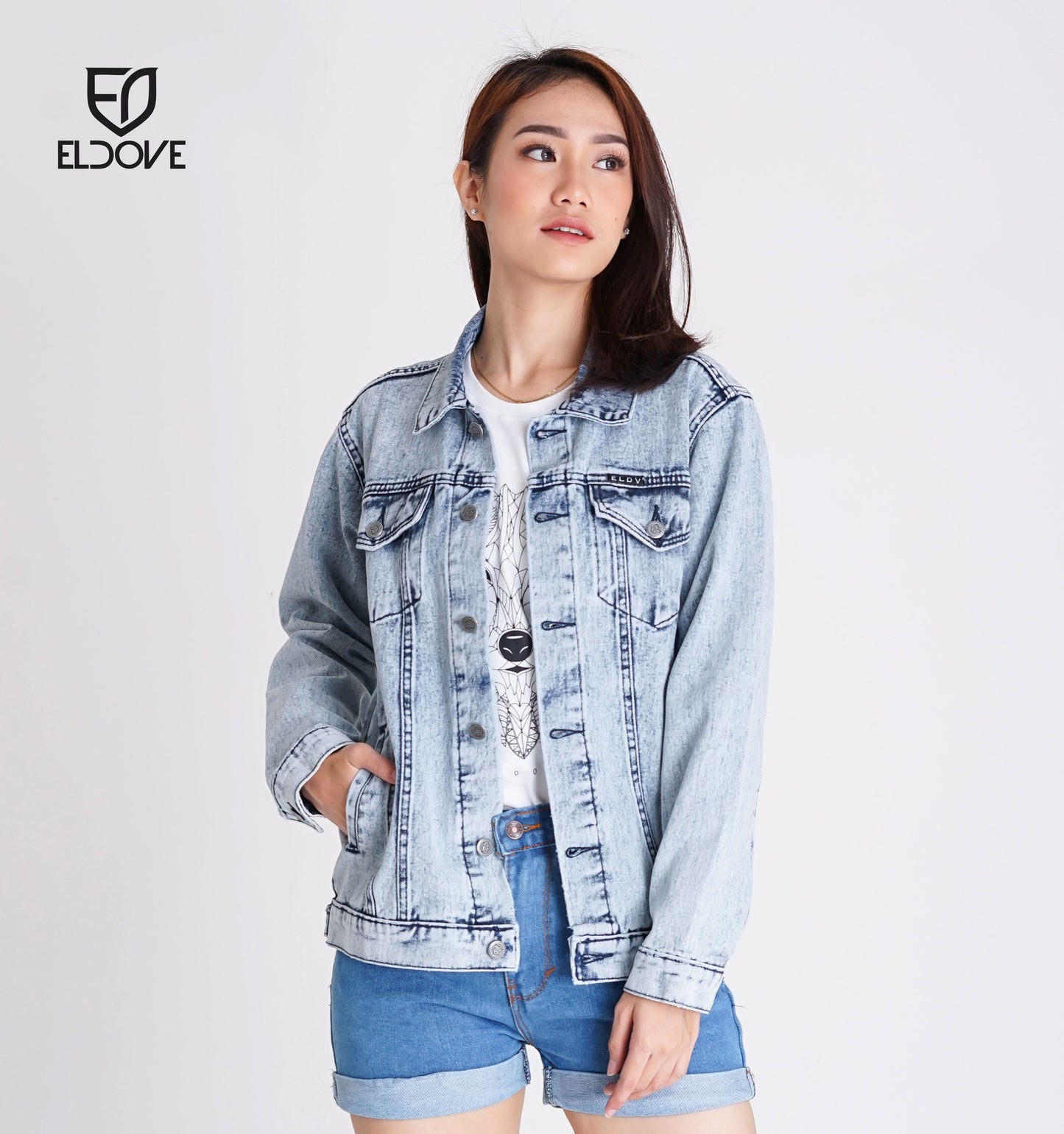 Eldove Denim Jacket Light Blue 5042