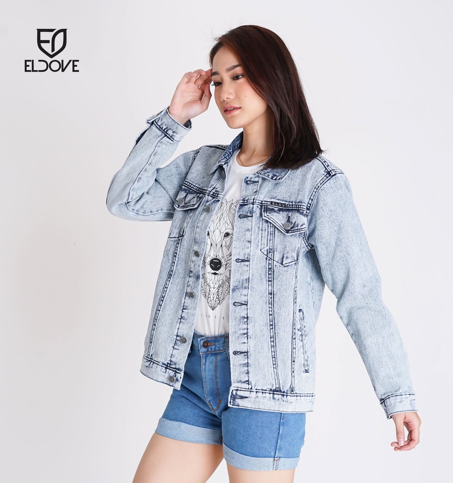 Eldove Denim Jacket Light Blue 5042