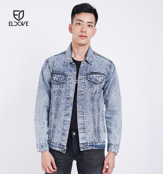 Eldove Denim Jacket Light Blue Snow 5088