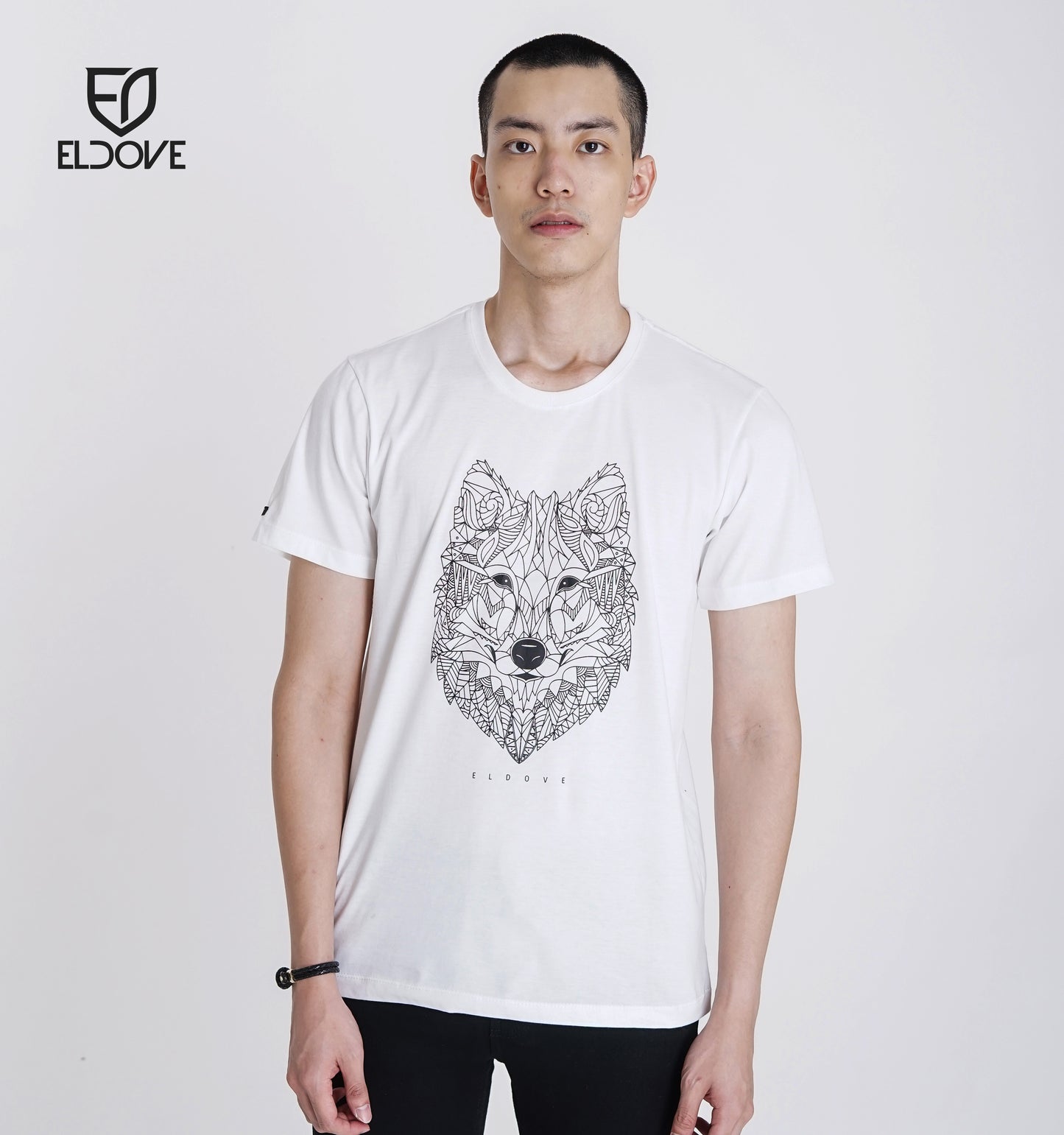 Eldove T-shirt Wolf White 7149