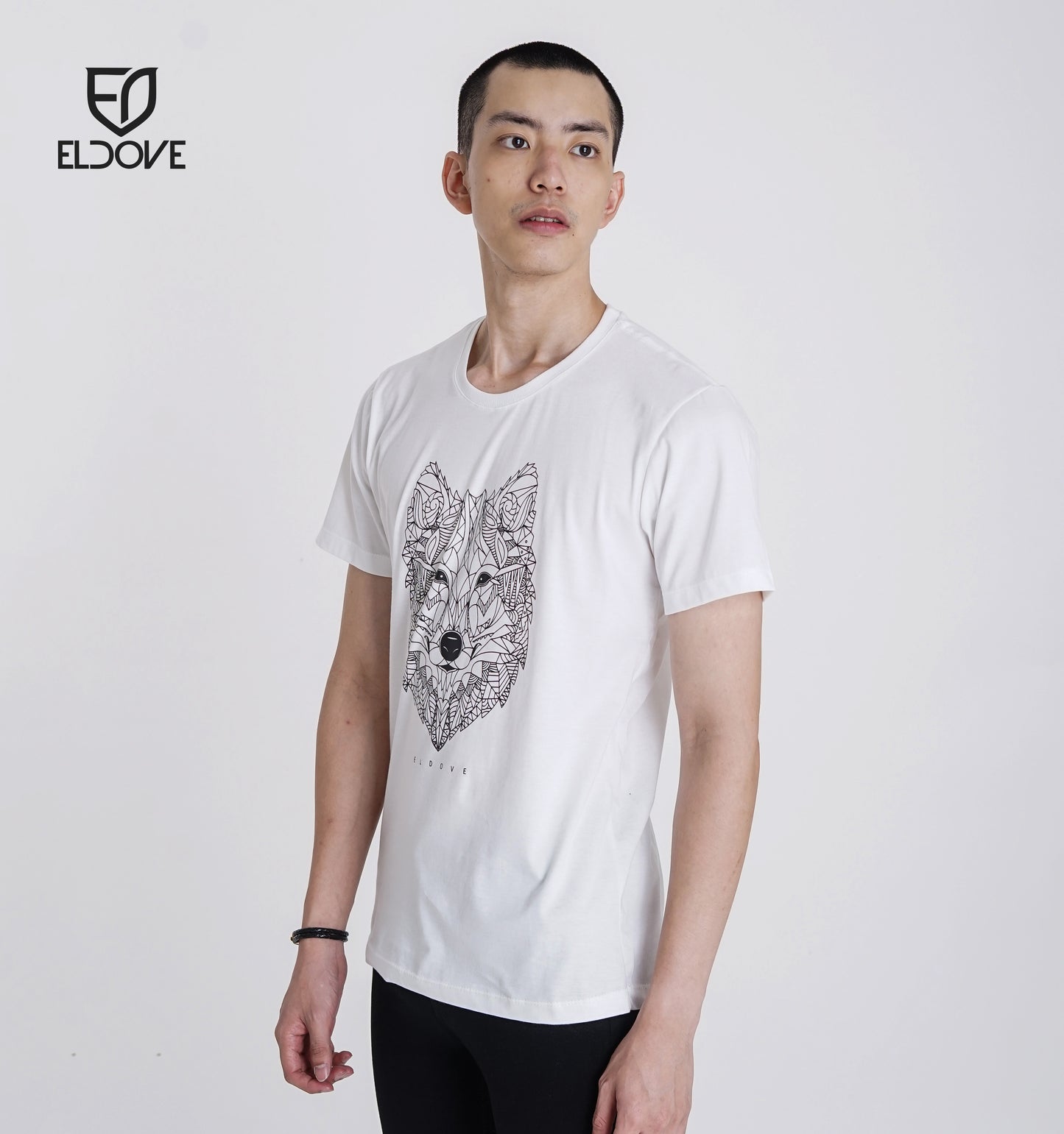 Eldove T-shirt Wolf White 7149