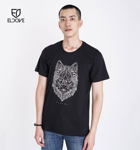 Eldove T-Shirt Wolf Black 7193