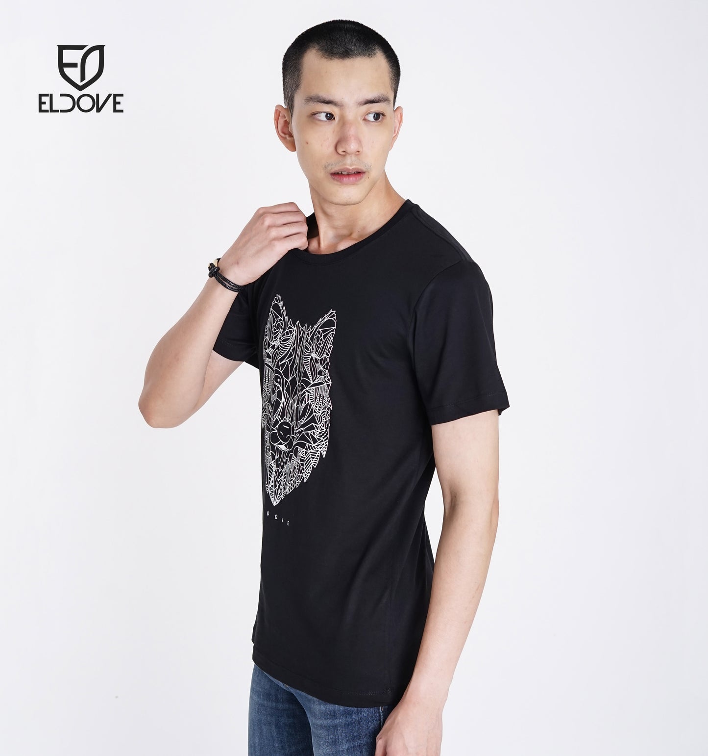 Eldove T-Shirt Wolf Black 7193