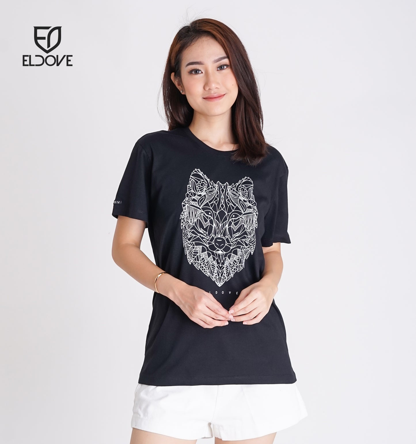 Eldove T-Shirt Wolf Black 7193